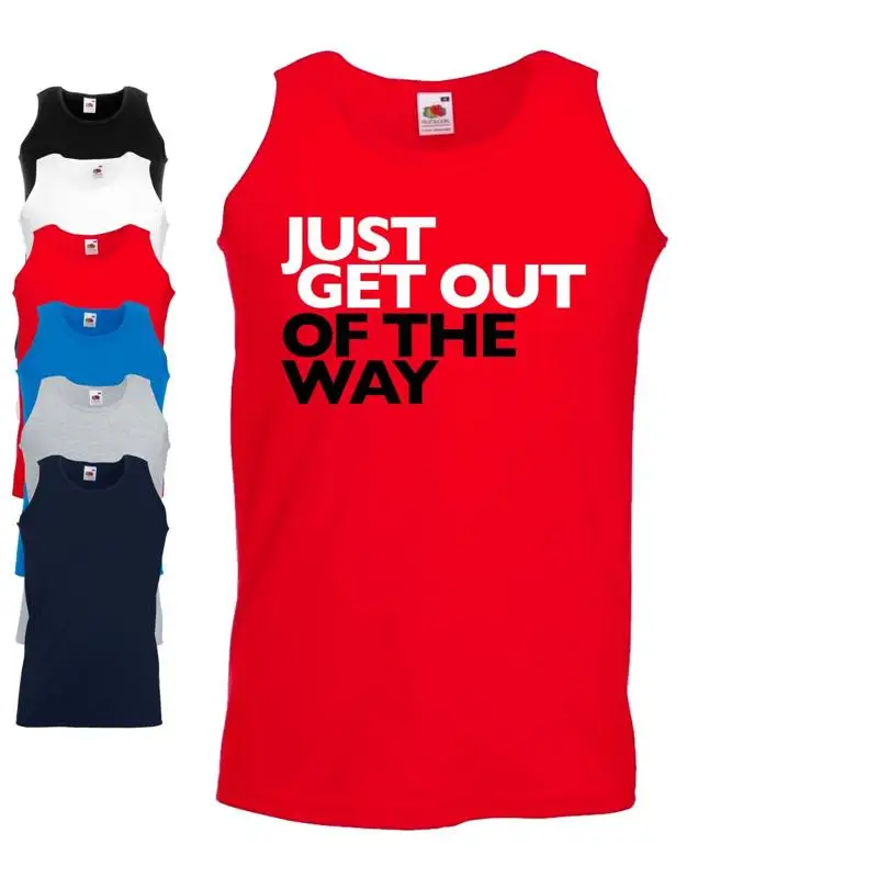 Just Get Out Of The Way Vest Funny Climate Change Spoof Stop Oil T shirt