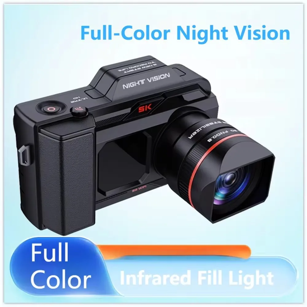 Infrared Night Vision Monocular Telescopes NVC200 500M  5K HD WIFI Full Color Digital SLR Camera for Camping 50X Zoom 52MP