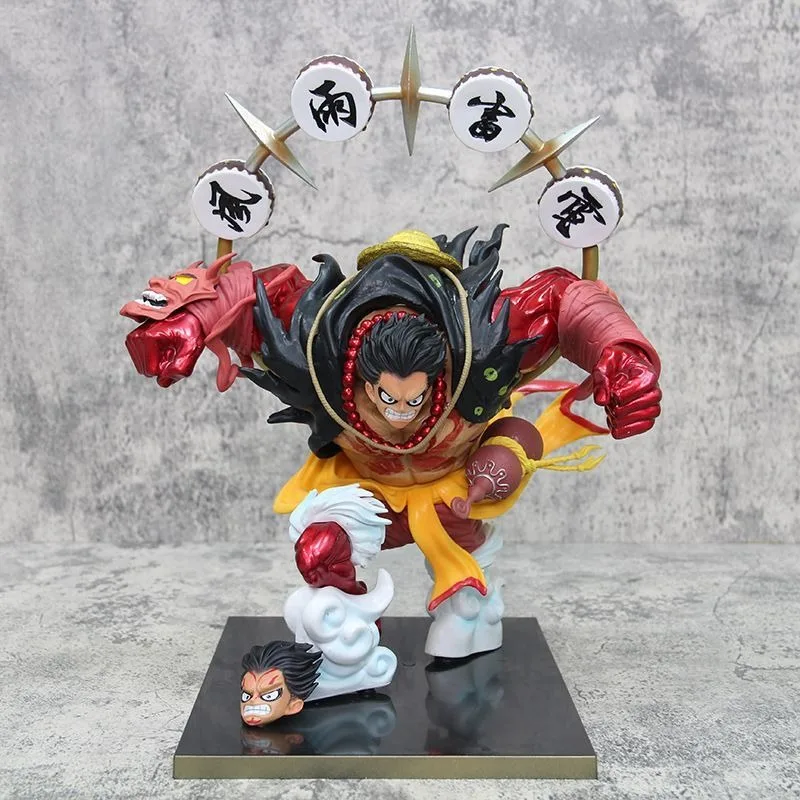 Bandai One Piece Anime Luffy Action Figure Model Doll Collection Decoration Childrens Gifts Desktop Ornaments Japanese Kids Toy