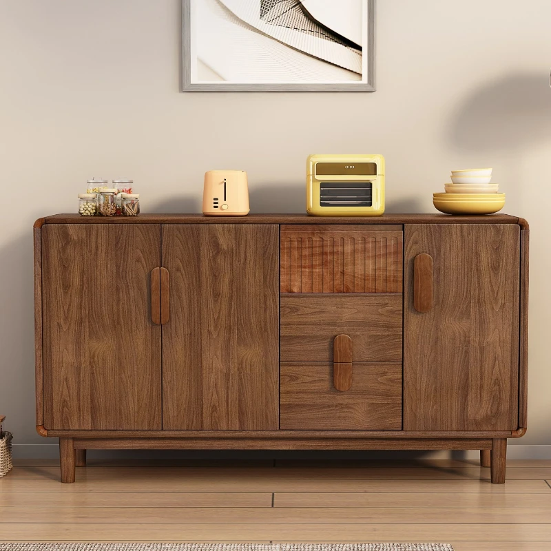 

Solid wood side cabinet, new walnut storage locker, household dining room cupboard, living room tea against the wall