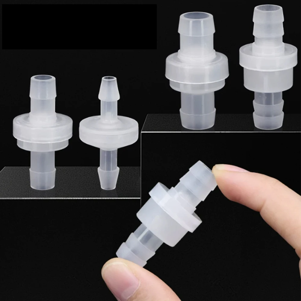 3 4 6 8 10-20mm Plastic One-Way Valve Water Stop Valve Aquarium Liquid Gas Check Valve Water Stop Pressure Control Check Valve