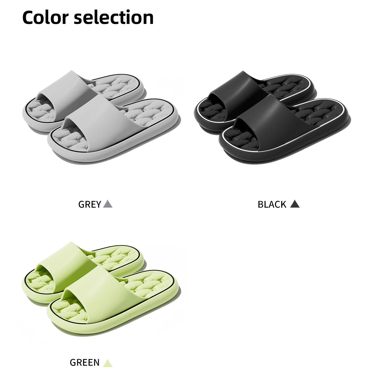 Sommer Frauen Badezimmer Hausschuhe EVA Undichte Hause Sandalen Bequeme Weiche Nicht-slip Rutschen Indoor Männer Schnell Trocknend Flip-Flops – Detail 3