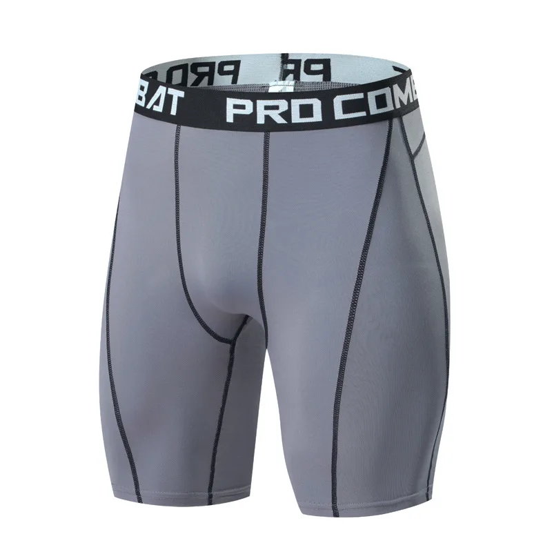 Men Bodybuilding Shorts Fitness Workout Inseam Gym Knickers Male Muscle Alive Elastic Compression Tights Skinny Leggins Hombre - view 4