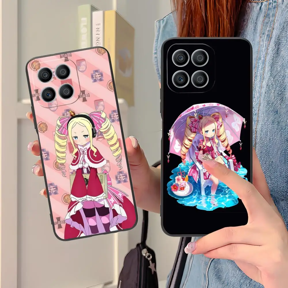 حافظة هاتف محمول ReZero Beatrice لهاتف Honor 90 80 70 60 50 30 20 10 9 8 7 Pro S SE Lite 5G غطاء طباعة ملون غطاء فاخر
