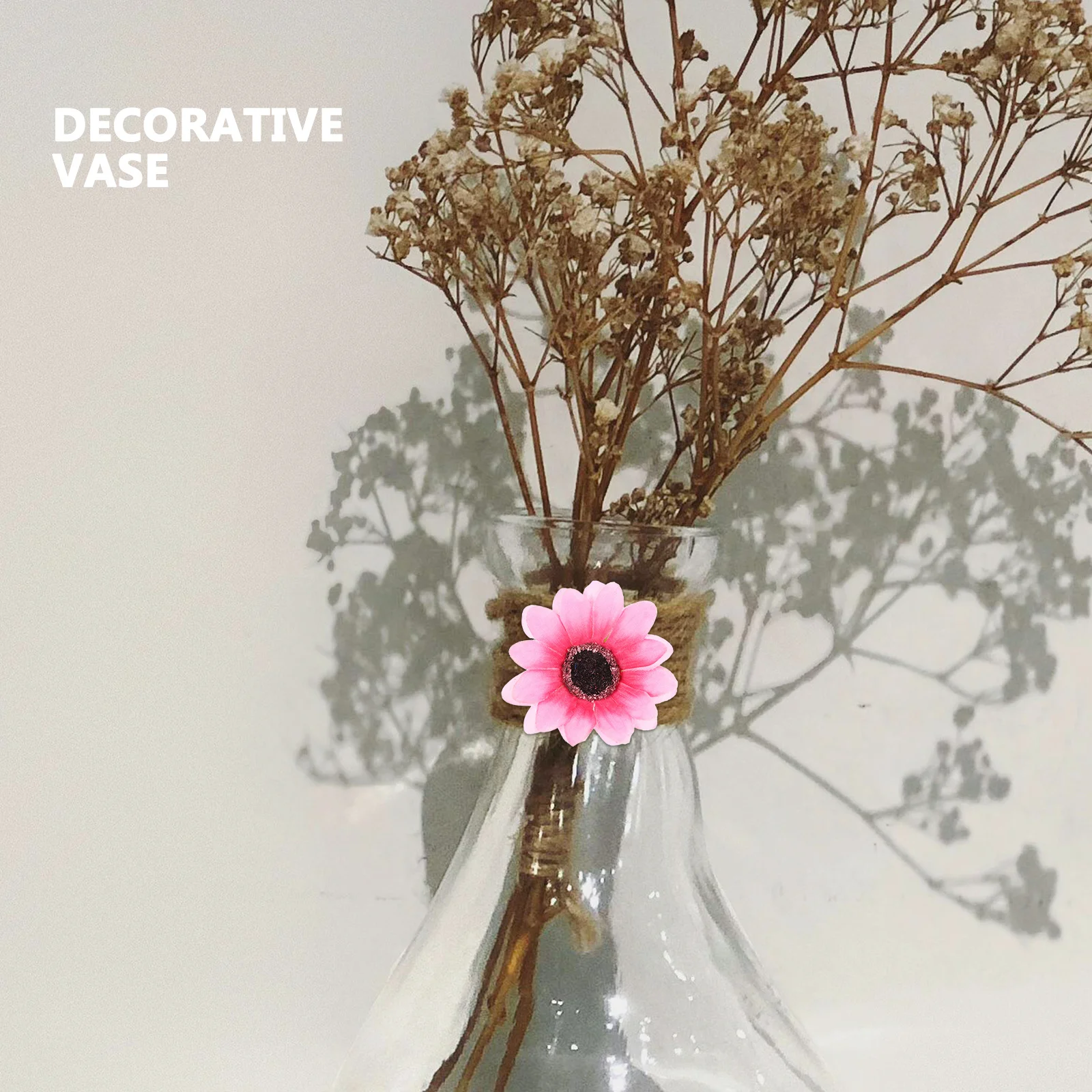 

50Pcs Fake Sunflower Head Mini Artificial Sunflower Heads for Wedding Party Bridal Shower Home Decoration Crafts