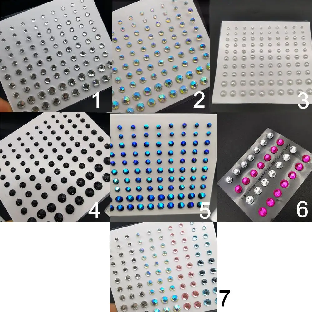 Beauty Body Brow Nail Art Ogen Sticker Tijdelijke Tattoos Gezichtssticker Juweel Ogen Make-up