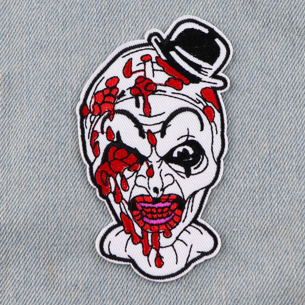 Clown Embroidery Clothes Patch Backpack Badge Applique For Clothing Thermoadhesive Iron On Patches For Jackets DIY Stickers