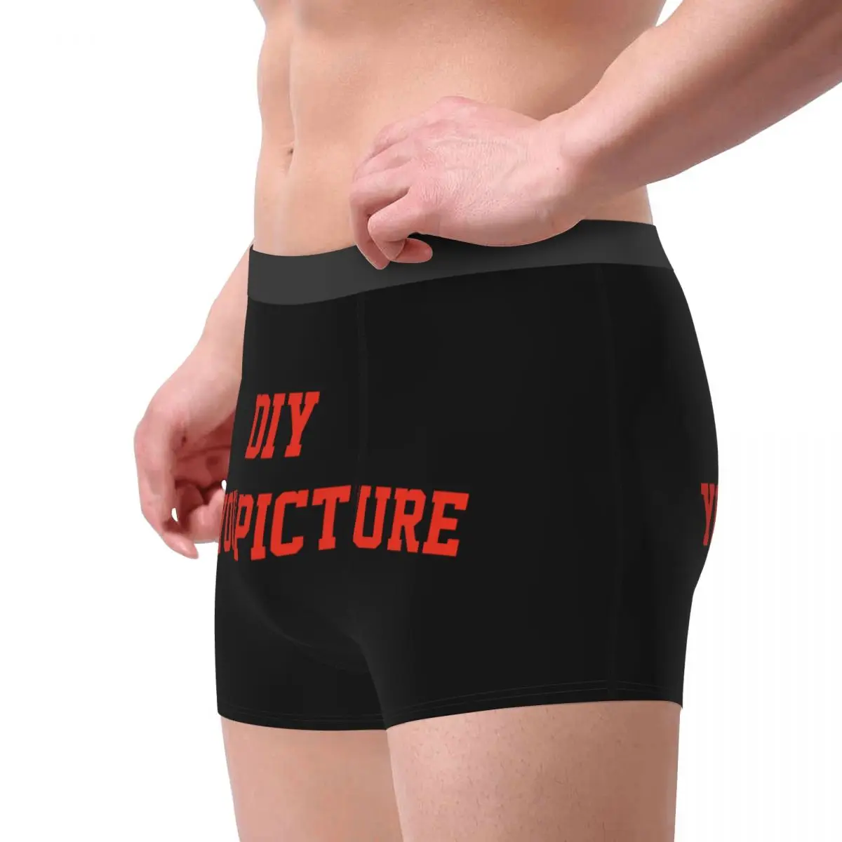 Your Picture Men Underwear Customized DIY Print Boxer Briefs Shorts Panties Humor Breathable Underpants for Male S-XXL