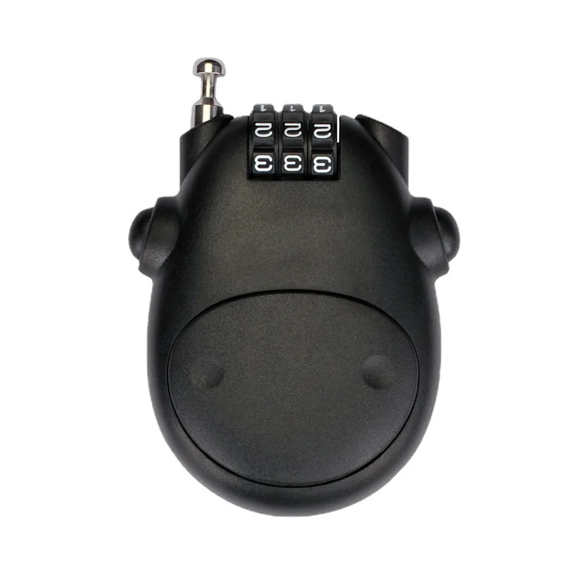 Immagine 6: Lucchetto per Casco Moto e Bici Elettrica, Lucchetto Antifurto per Passeggino, Lucchetto a Cavo per Armadio e Bagagli, Lucchetto con Password in ABS