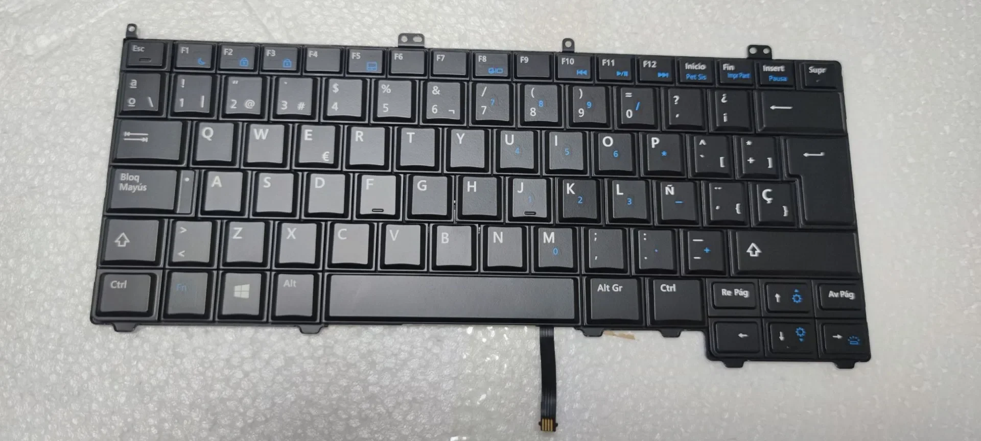 

Spanish keyboard for FOR Dell Latitude 12 7000 E7240 E7440 SP backlit no point