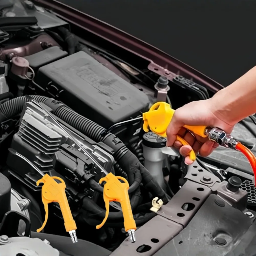High-pressure Air Plastic Dust Gun with Steel Pipe Air Blower Car Engine Duster Cleaner Long Short Nozzle Pneumatic Tool Parts