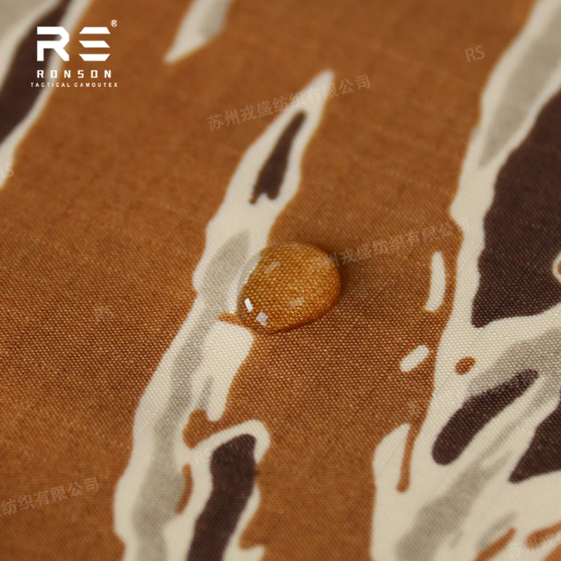 

hot sale 70D ripstop desert tiger stripe camo tactical fabric in stock