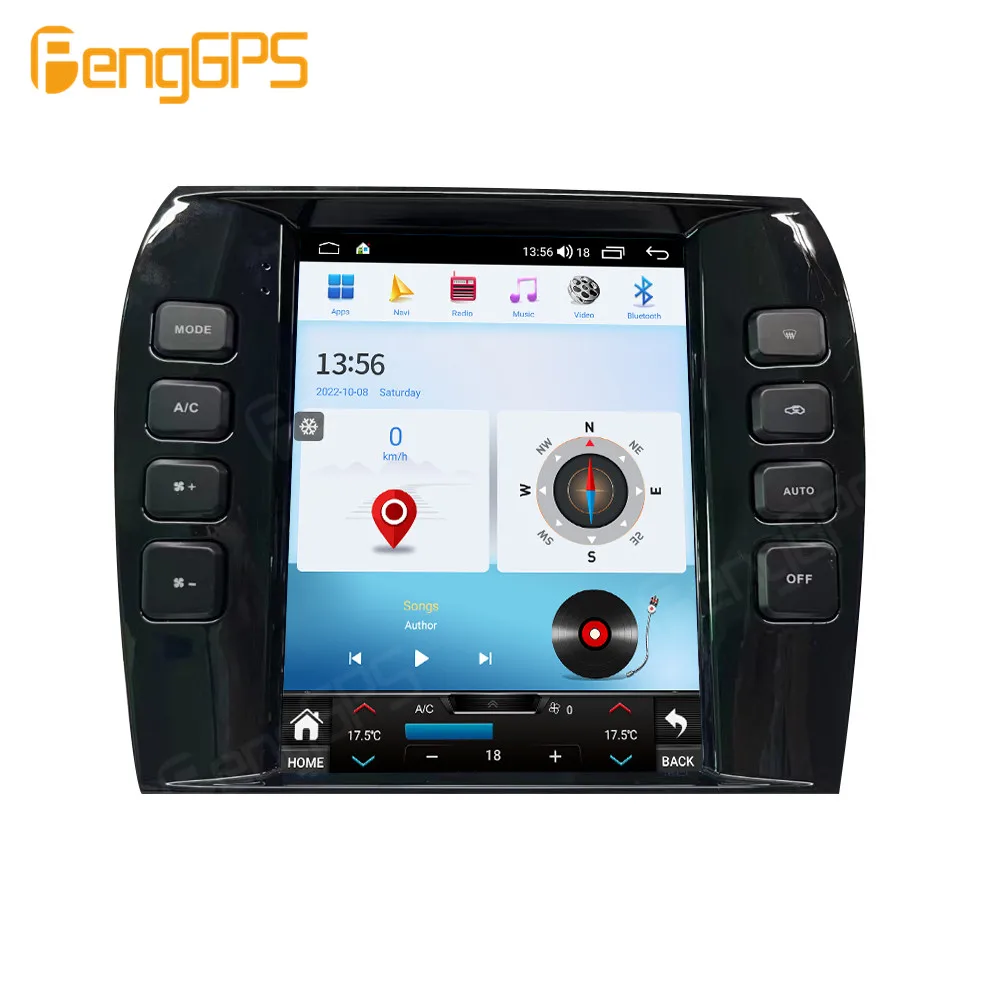 ل جاكوار XJ X-TYPE S-Type 2001-2009 راديو السيارة الاندورويد 2Din استقبال ستيريو Autoradio مشغل وسائط متعددة نظام تحديد المواقع نافي رئيس وحدة