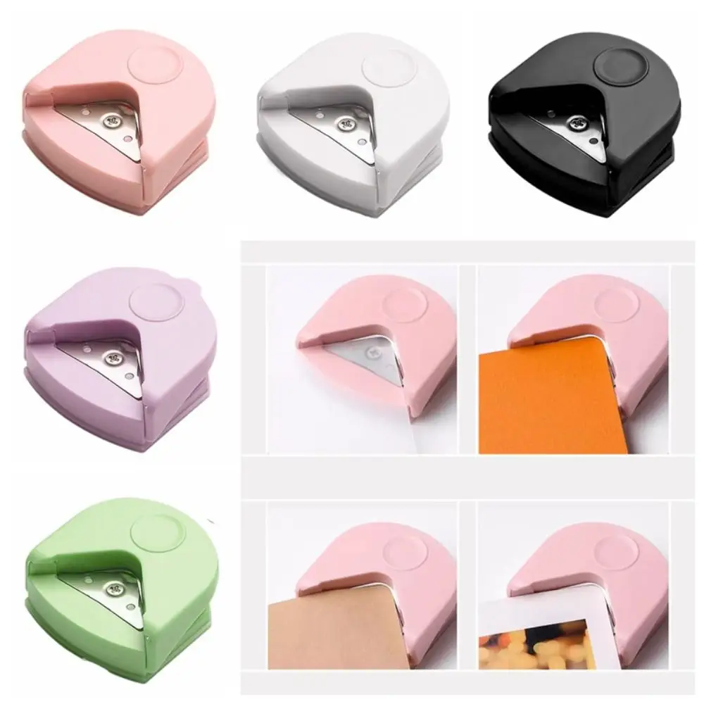 Portable Paper Trimmer R4 Corner Punch Arc-shaped Paper Cutter R4 Corner Rounder Metal DIY Craft Cards Photo Cutting