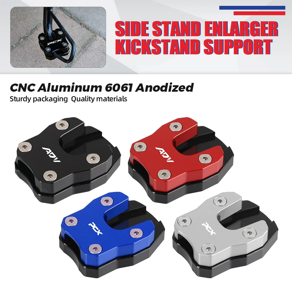 

ADV 150 350 Side Stand Pad Plate Kickstand Enlarger Support Extension For HONDA PCX125 PCX 125 PCX150 PCX 150 PCX160 2016 - 2023