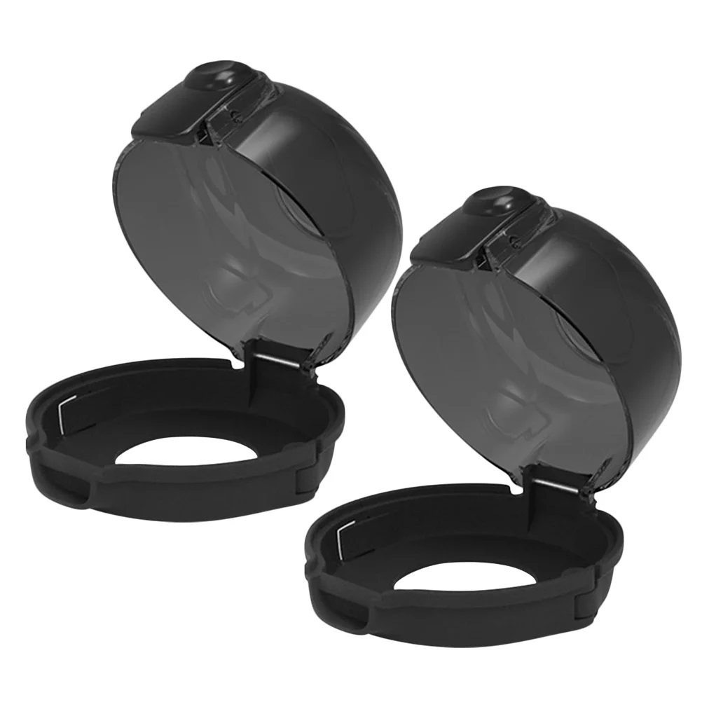 2 Pcs Oven Gas Stove Protective Cover Knob Covers Child Safety Locks Black Switch