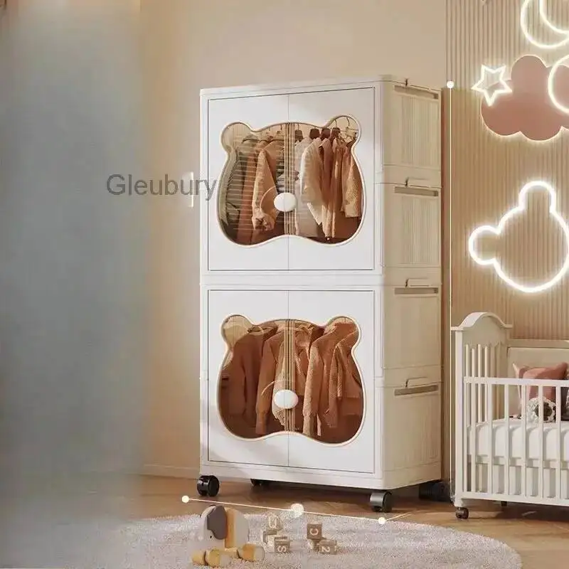 Display Exterior Modular Wardrobe Minimalist Modern Nordic Simple Living Room Wardrobe Wearable Clothes Armario Home Furniture