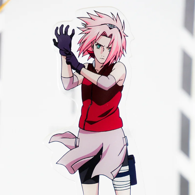 NARUTO Uchiha Sasuke Haruno Sakura Oficjalnie Autoryzowane Akrylowe Podstawki z Motywem Chińskiej Drużyny nr 7