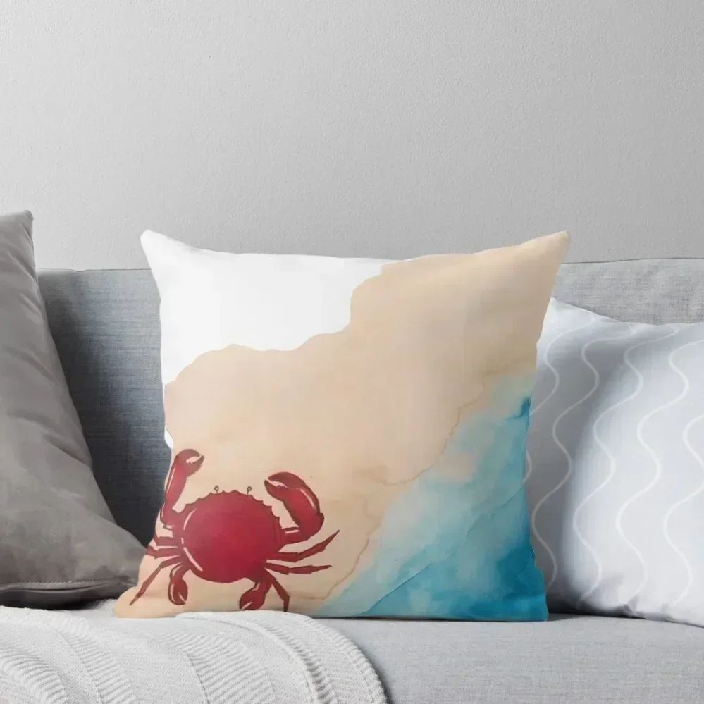 Crabby Day Throw Pillow home decor items Cushion Cover Luxury Luxury Pillow Case pillow