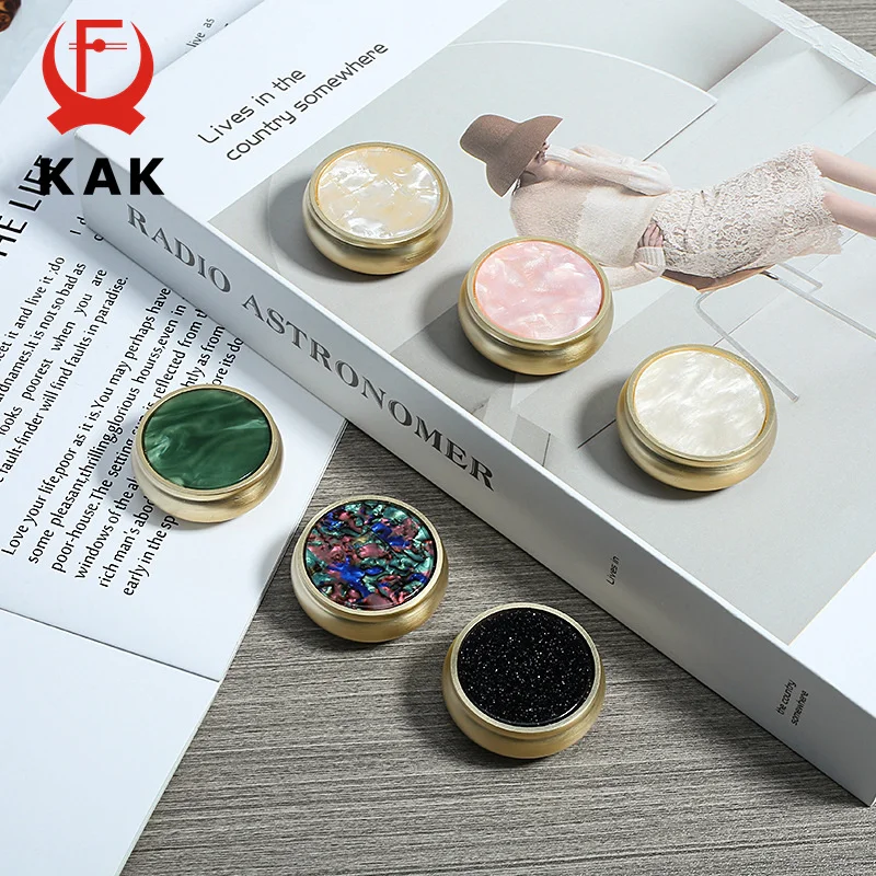

KAK Gold Shell Furniture Knobs Nordic Pastoral Kitchen Handles Cupboard Door Pulls Drawer Dresser Knobs Cabinet Door Hardware