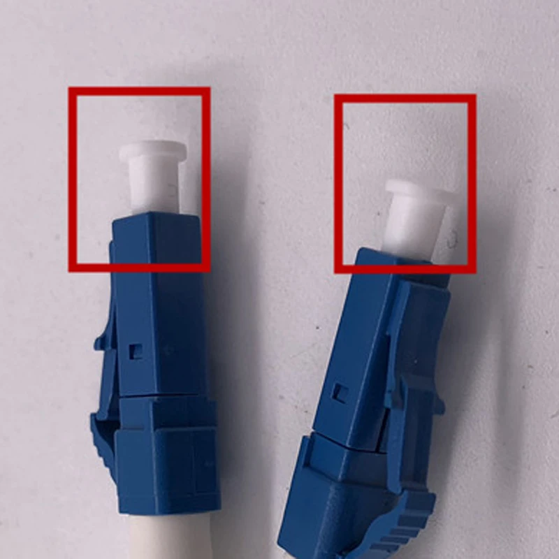 200 قطعة من أغطية الغبار المصنوعة من ألياف ضفيرة LC، سدادات غبار الطائر، قابس رأس مربع صغير LC أبيض جديد، قابس مقاوم للغبار