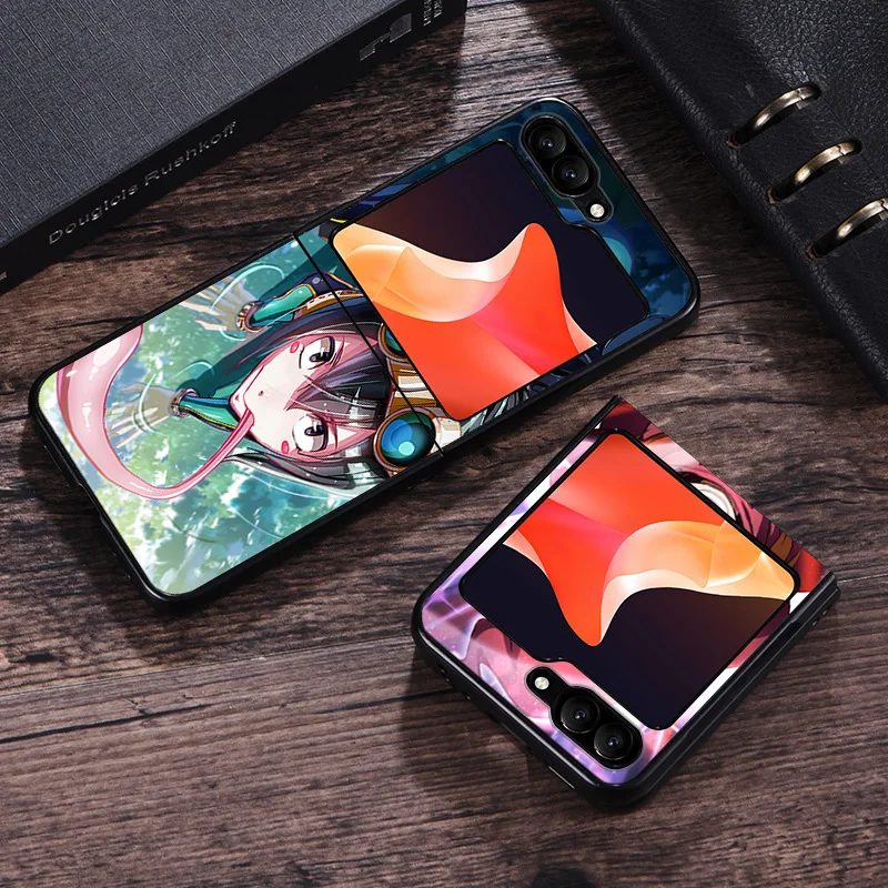 Phone Case for Samsung ZFlip6 5G Z-Flip5 My Hero Academia deku Galaxy Z Flip4 Flip3 Flip 6 5 4 3 Shell Black Cases Cover