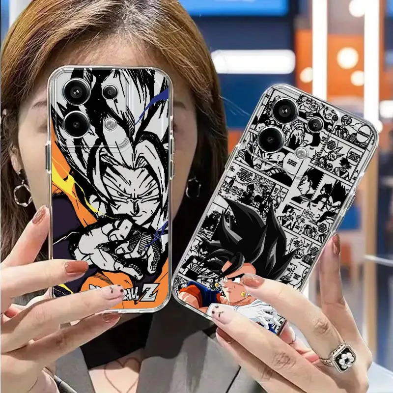 

Dragon Ball Anime Cool Phone Case For Xiaomi Redmi 14C 13C 13 12C 11A 10A K70 K60 K50 K40 K30 K20 Translucent