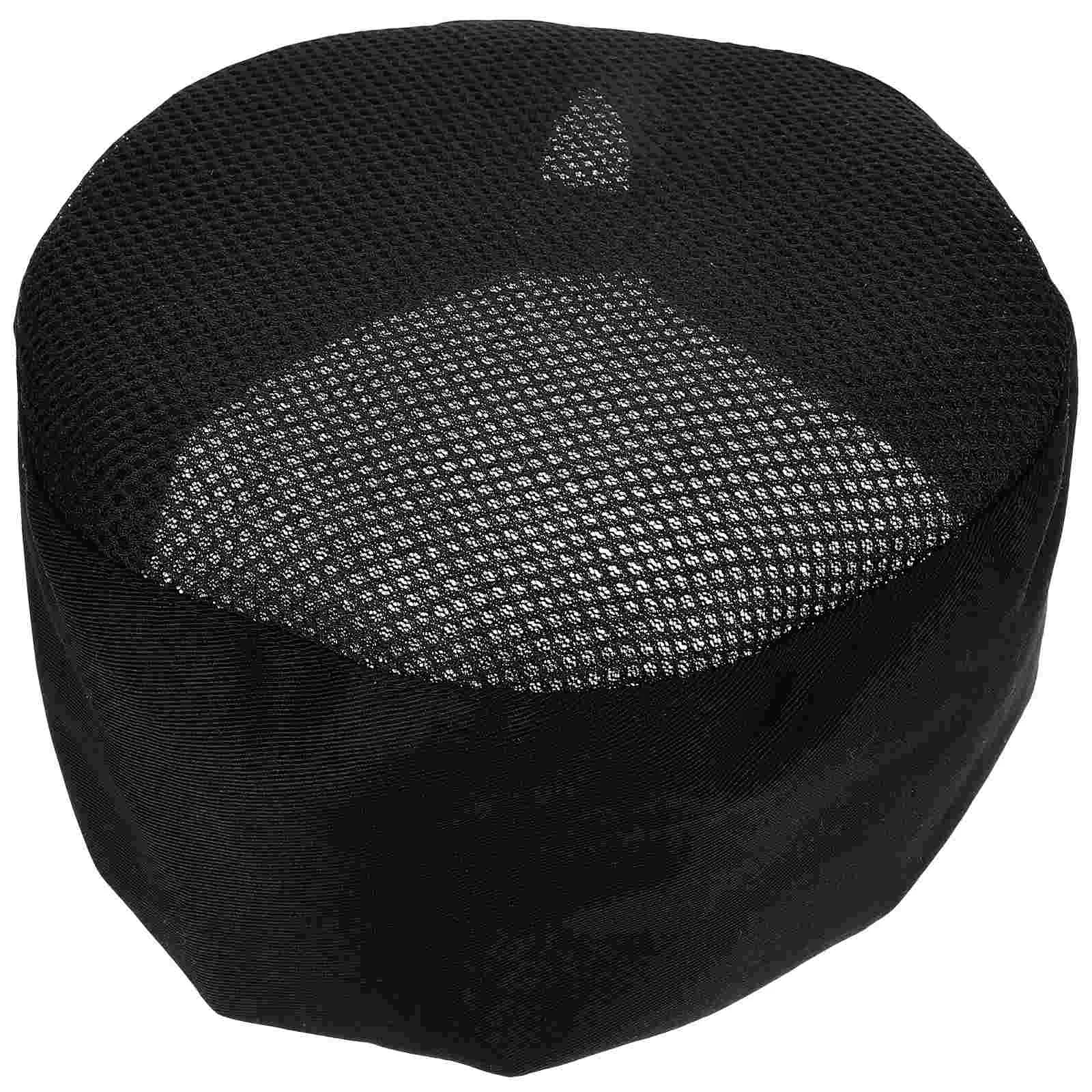 Chapeau de Chef de cuisine respirant en maille noire pour hommes et femmes, casquettes de Restaurant, Style Simple, confortable pour le café