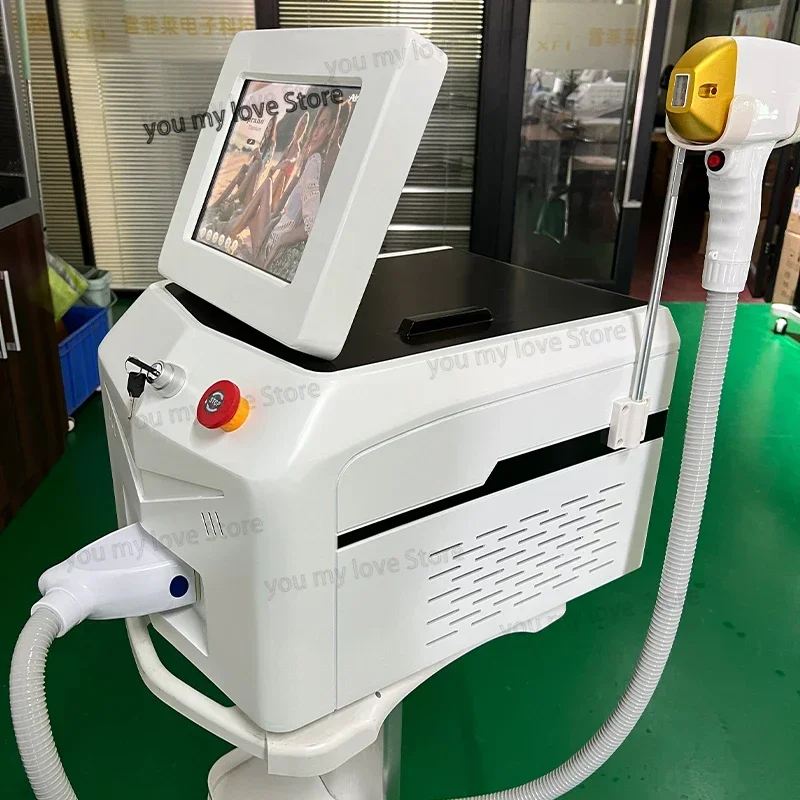 3000W Beauty Salon 755nm 1064nm 808nm Diod Laser Hair Rem Machine Ice Platinum 3 Wavelength Laser Beauty Machine