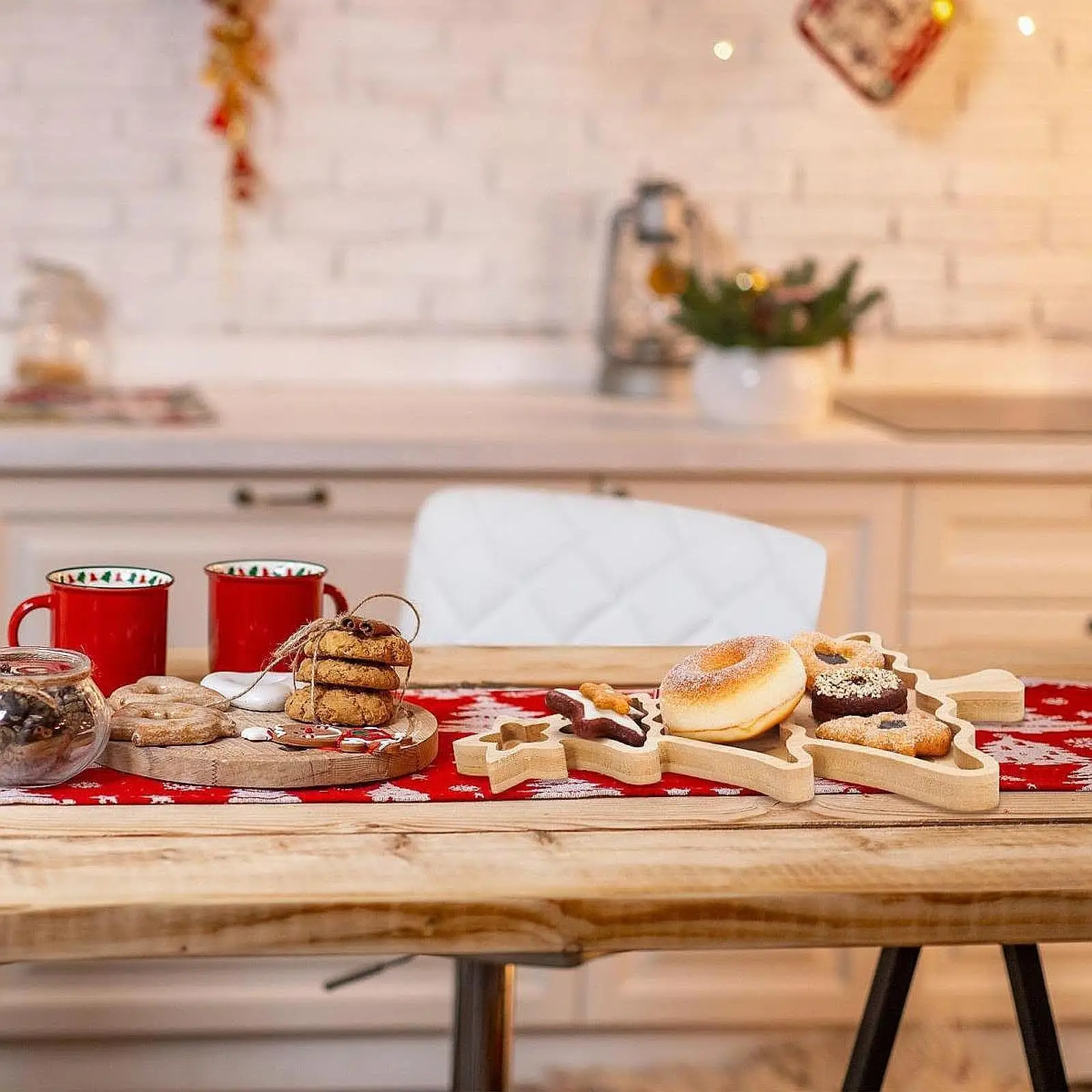 Plato en forma de árbol de Navidad, plato para servir postre, suministro de cocina