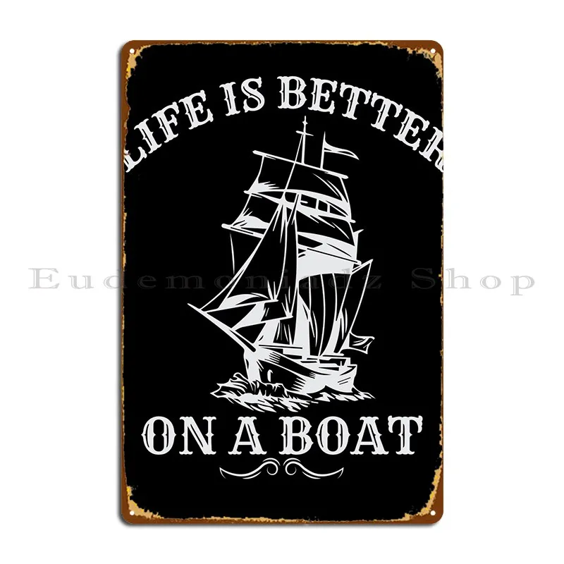 Boat Captain Boater Metal Sign Designer Wall Decor Club Party Design Living Room Tin Sign Poster