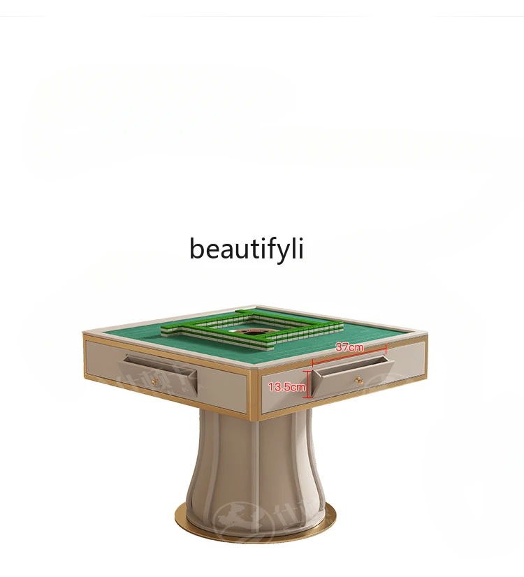 Plastic Products (Flower Pots) Dining Table Integrated Light Luxury Mute King Multi-Functional Rock Board Mahjong Machine