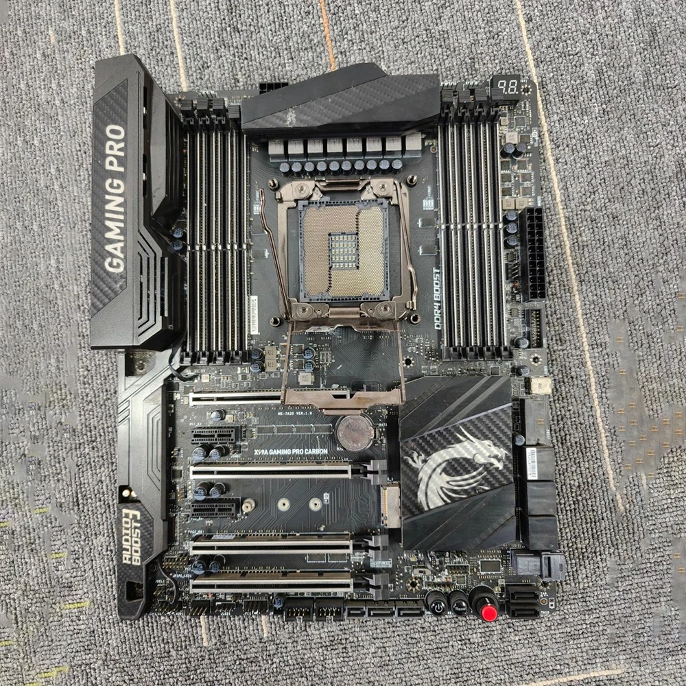 Para placa-mãe MSI LGA 2011 V3 DDR4 X99A GAMING PRO CARBON