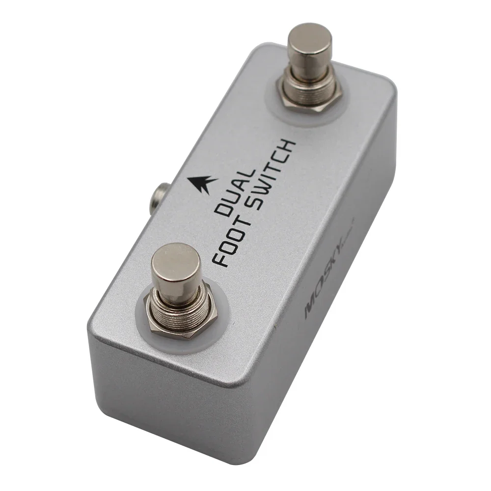 Mosky Dual Latching Footswitch Guitar Pedal,Dual Foot switch for Amps or Effects Pedals