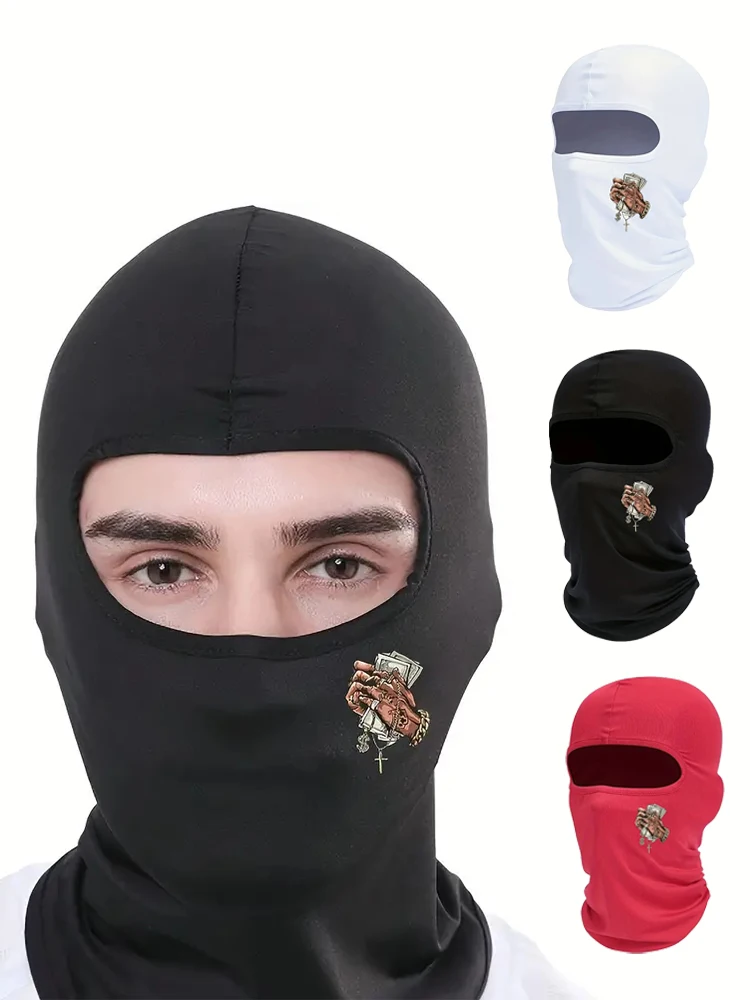 AliExpress Other 1pc Multifunctional Graffiti Punk Ski Mask Balaclava Hat Full Face Mask for Cycling Skiing Hiking