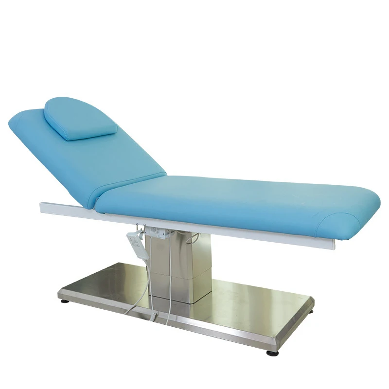 

Высококачественная электрическая косметическая кровать с основанием из нержавеющей стали, кровать для салона красоты, электрический массажный стол, кровать с 2 двигателями
