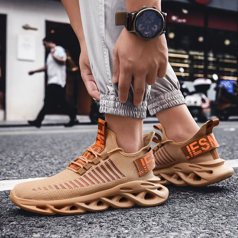 New Men Shoes Comfortable Sneakers Breathable Running Shoes For Men Mesh Tenis Sport Shoes Waling Sneakers Lightweight Athletic image 2