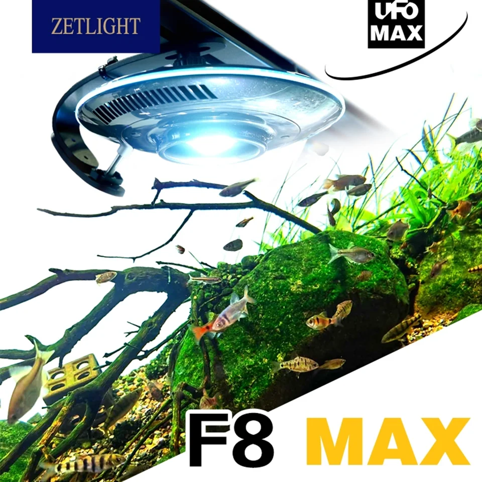 Zetlight UFO F8 Max 96W Smart LED Aquarium Light for Freshwater