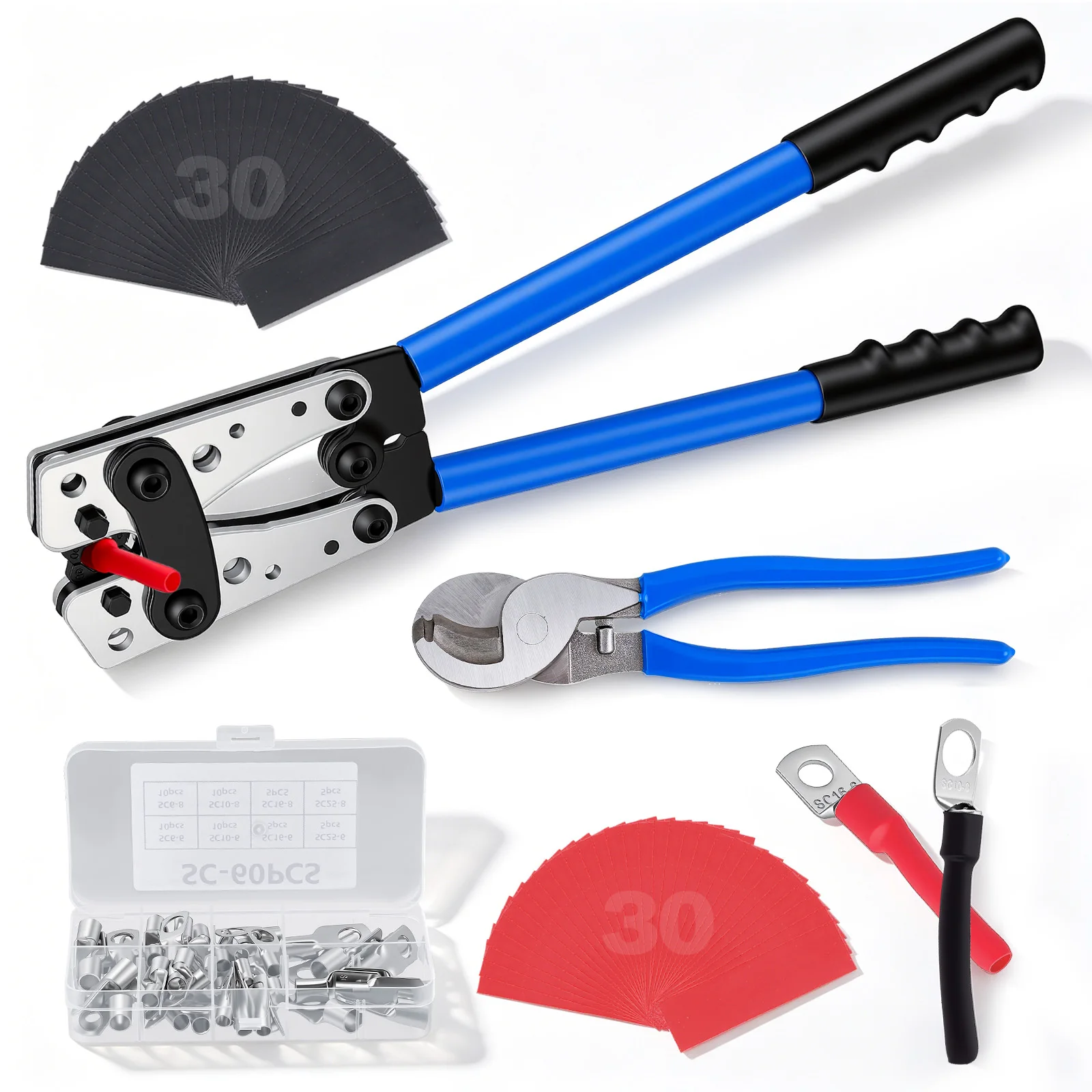 

Portable Cable Manual Crimping Tool HX-50B Crimping Pliers 6-50mm ²/ AWG 10-0 Ferrule Terminal Crimper Hexagonal Wiring Pliers