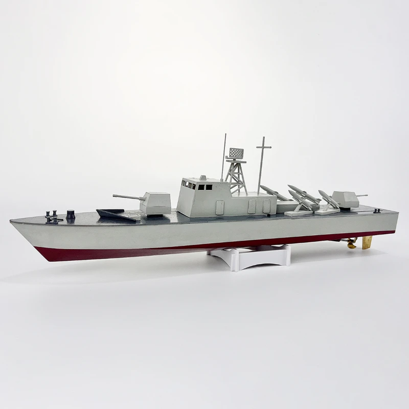 RC Missile Boat Model D-42 Wooden Kit Electric Self-propelled Model Competition Designated Ship Type