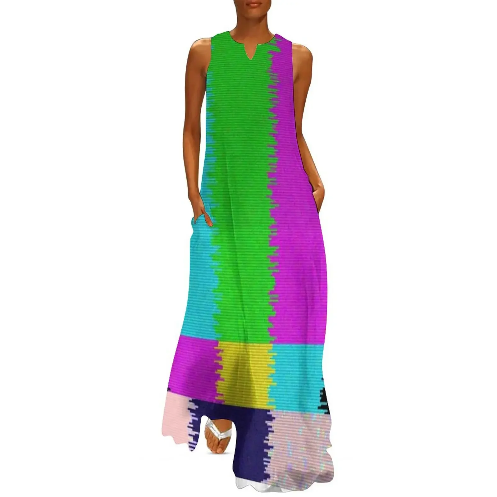 

TV No Signal / Off The Air Static Long Dress birthday dress for women luxury 2025 long dresses for women Dress