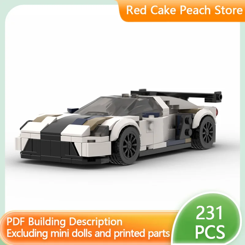 

Модель скоростного гоночного автомобиля MOC, строительные кирпичи GT MK II, верхний уровень, спортивный автомобиль, модульная технология, детские праздничные подарки, сборные игрушки