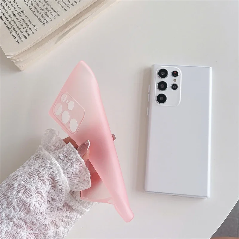 Luksusowe matowe etui z TPU do Samsung S25 Ultra S24 S23 FE S22 S21 Plus A32 A52 A53 A33 A54 Note 20 Ultra Slim Funda — zdjęcie 3