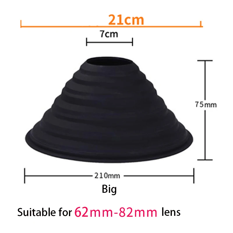 BIZOE Capa de lente de câmera SLR R5 micro-único M200 Canon 5D4 80D90D filtro anti-reflexo onda fotográfico acessórios de silicone