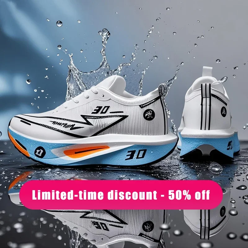 حذاء الجري على الطرق للرجال نعل خارجي EVA خفيف الوزن وجيد التهوية مع نعل مطاطي مقاوم للانزلاق ومقاوم للاهتراء للجنسين