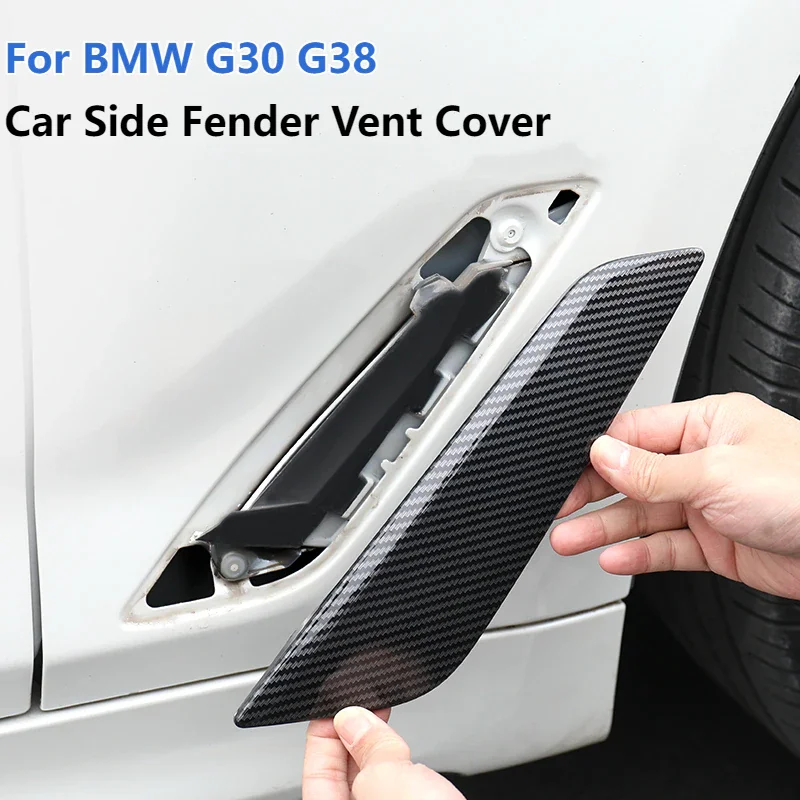 Car Side Wing Air Flow Fender Grill Outlet Intake Vent Cover Auto Air Outlet Trim Decor Stickers Accessory For BMW G30 G38 18-23