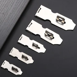 Silver stainless steel lock, door drawer cabinet door padlock lock plate, free mail