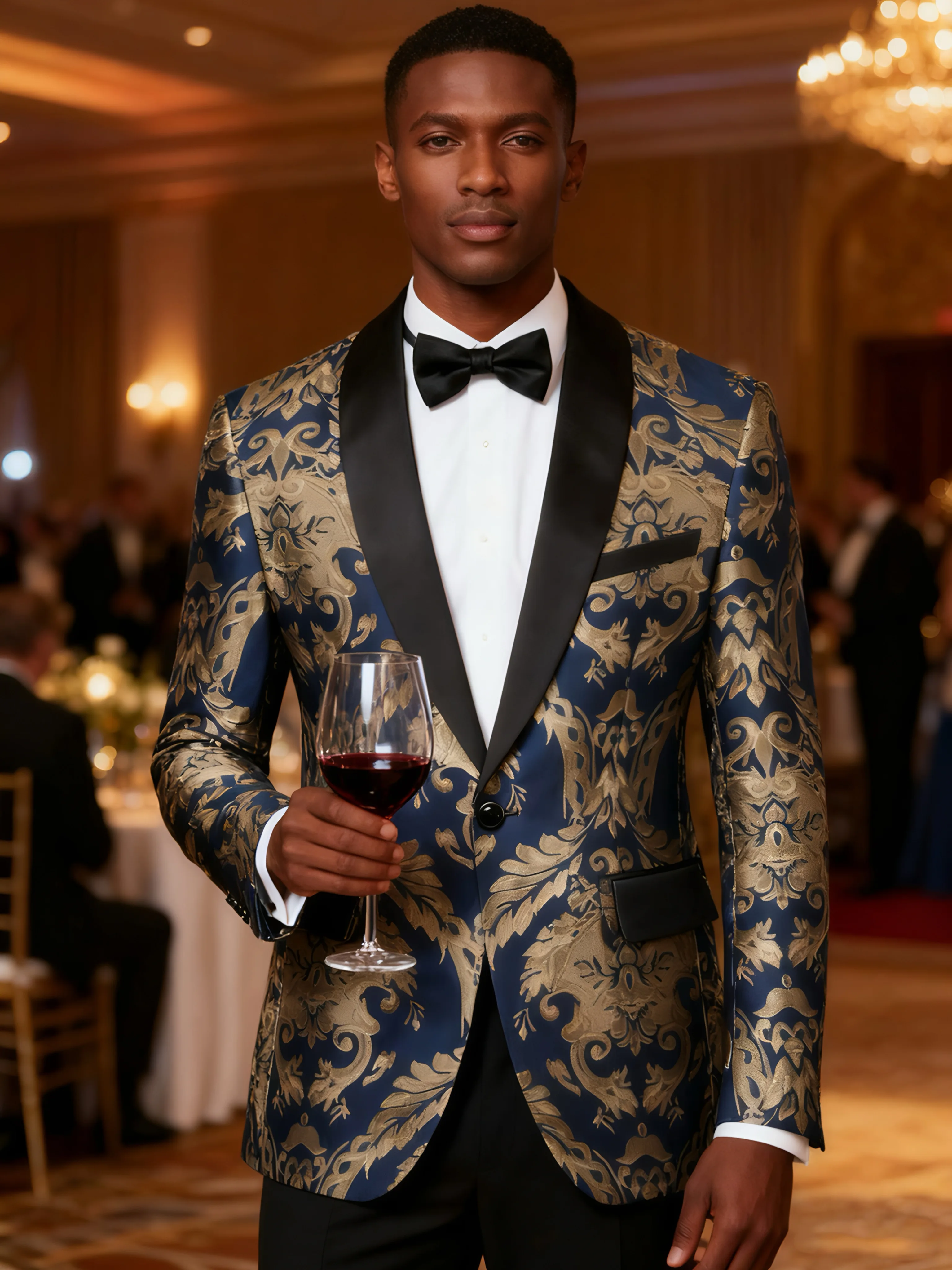 

Men's single-piece top single-breasted sports jacket, shawl-lapel single-button slim long-sleeved jacket, tuxedo, evening jacket