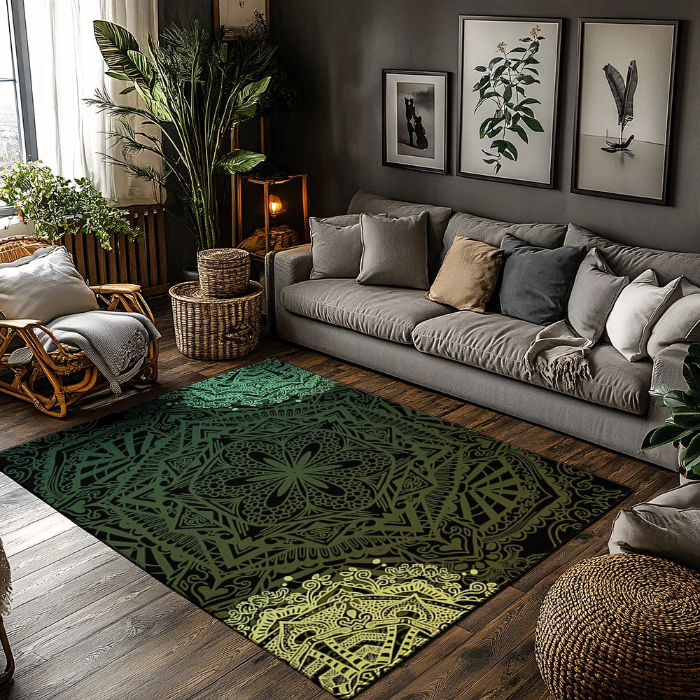 

Элегантный персидский ковер с узором, коврик для дома и улицы, напольный коврик, моющийся ковер для прихожей, домашний декор, современный стильный дизайн