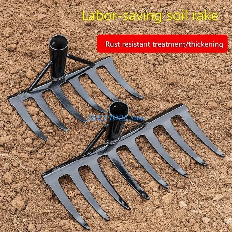 أداة البستنة L8RC التي تتميز ب 6/8 TINES مناسبة لزراعة التربة الفعالة ومهام إزالة الطحالب المناظر الطبيعية البستنة